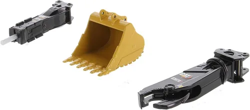 Miniatura 9 de Caterpillar 395 Excavadora hidráulica de próxima generación (versión de uso general) amarillo con operador y herramientas adicionales High Line