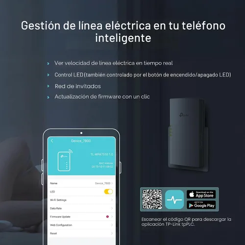 Miniatura 9 de TP-Link Powerline Wi-Fi 6 Extender TL-WPA7817 KIT - Incluye adaptador de red Ethernet Powerline AV1000 y extensor de Wi-Fi de doble banda AX1500