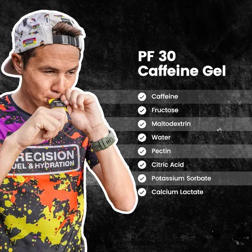 Miniatura 3 de Precision Fuel 30 - Gel energético de cafeína – Geles de correr de sabor suave para atletas de resistencia, carbohidratos, fácil de digerir