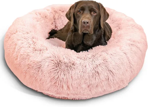 Miniatura 48 de Best Friends by Sheri - The Original Calming Donut - Cama calmante en forma de dona para perros y gatos - Pelo corto, gris, S, 23 x 23 pulgadas Gris