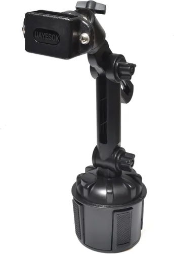 UAYESOK Soporte ajustable para coche Walkie-Talkie (soporte de radio para portavasos y micrófono), soporte de coche para BaoFeng YAESU Icom Kenwood