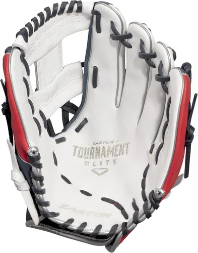Miniatura 3 de Easton Guante de béisbol juvenil Tournament Elite Múltiples estilos I-Web - Blanco / Azul marino / Rojo