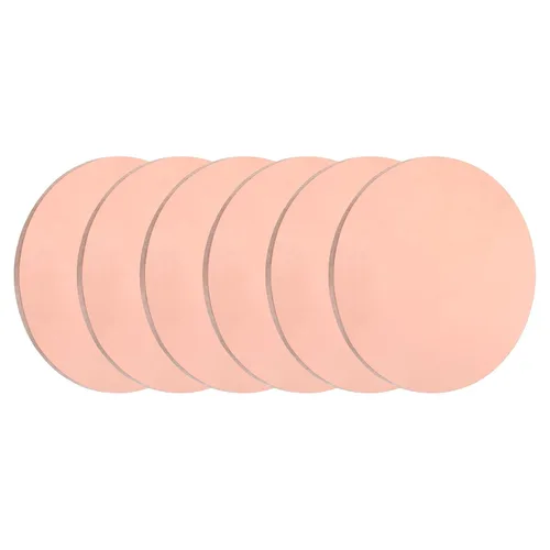 Miniatura 26 de uxcell 3 placas redondas de cobre, 0.08 pulgadas de grosor, 2.4 pulgadas de diámetro, chapa de metal de cobre puro T2, disco redondo de cobre T2