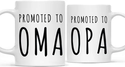 Miniatura 8 de Andaz Press Anuncio de embarazo de bebé español de 11 onzas, regalo de taza de café, promocionado a abbuela, paquete de 2, idea de regalo novedosa