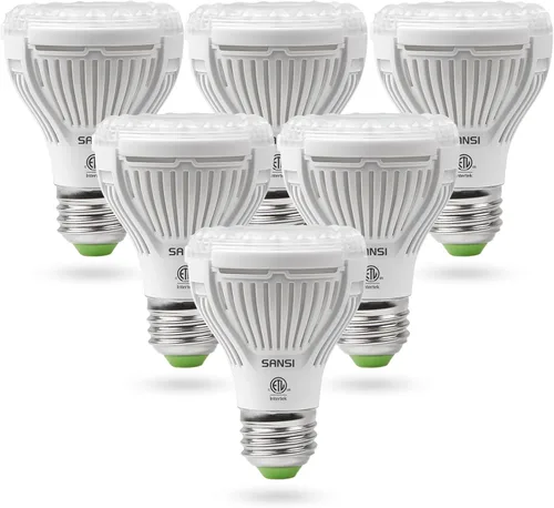 SANSI Bombilla LED de cultivo para semillas y verdes, espectro completo de 10 W (equivalente a 150 vatios) con lente óptica para plantas de