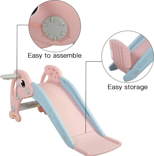 Miniatura 3 de TOBBI - Tobogán para niños, para interiores y exteriores Rosa