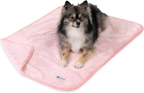 Miniatura 11 de PETAMI Manta impermeable de forro polar Sherpa para gatos y perros, color beige, talla S