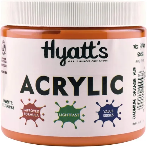 Miniatura 105 de Hyatt's Alizarine - Pintura acrílica carmesí Tubo de pintura acrílica de 2.5 fl oz de grado artístico Secado rápido y pintura no tóxica