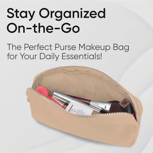 Miniatura 3 de DANCOUR Bolsas de maquillaje de nailon para mujer, bolsa grande de aseo de viaje, bolsa de cosméticos, organizador de maquillaje