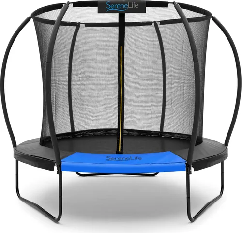 Miniatura 10 de SereneLife Trampoline Outdoor 8FT 10FT 12FT 14FT with Enclosure Net, Ladder and Anti-Rust Coating - ASTM Approved Recreational Trampolines - Heavy