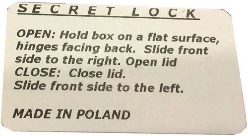 Miniatura 8 de Caja decorativa de madera para el pecho, caja de rompecabezas de apertura secreta celta, recuerdo de joyería hecha a mano hecha en Polonia, Madera