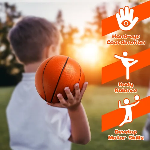 Miniatura 6 de Billeeit Juego de Mini Pelotas Deportivas para Niños Pequeños de 1-3 Años, Bolsa Deportiva para Niños, Incluye 1 de Cada Una: Fútbol de Espuma