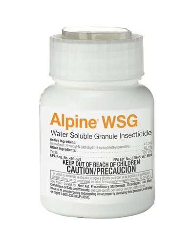 BASF Alpine WSG Granulado Soluble en Agua Insecticida, Control de Plagas para Interior y Exterior para Hormigas, Moscas, Chinches, Cucarachas