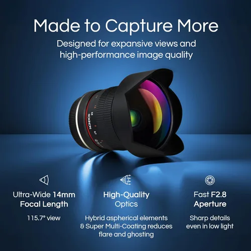 Miniatura 2 de Lente ultra de gran angular Rokinon – 14 mm F2.8