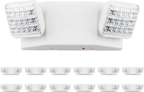 Miniatura 11 de LIT-PaTH Accesorios de iluminación LED de emergencia con 2 cabezales LED y baterías de respaldo, luz de salida estándar de EE. UU., calificada por