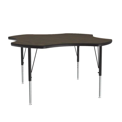 Miniatura 15 de Correll Mesa de Actividades Rectangular para Aula de 24"x36", Altura Ajustable (19"-29"), Granito Negro Laminado Térmico Fusionado Duradero