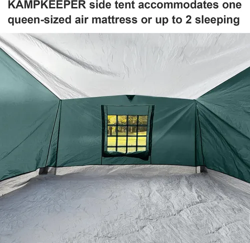 Miniatura 7 de KAMPKEEPER Side Tent,1/2 Person Camping Tents for 10' x 10' Pop Up Canopy, Easy Set Up Gazebo,Compatible with 10' Wide Canopies for Camping &