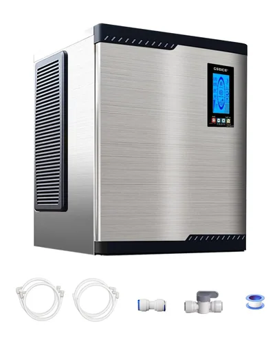 Miniatura 9 de Cubo de almacenamiento comercial para máquina de hielo, capacidad de 300 libras, contenedor de almacenamiento de hielo comercial de acero inoxidable