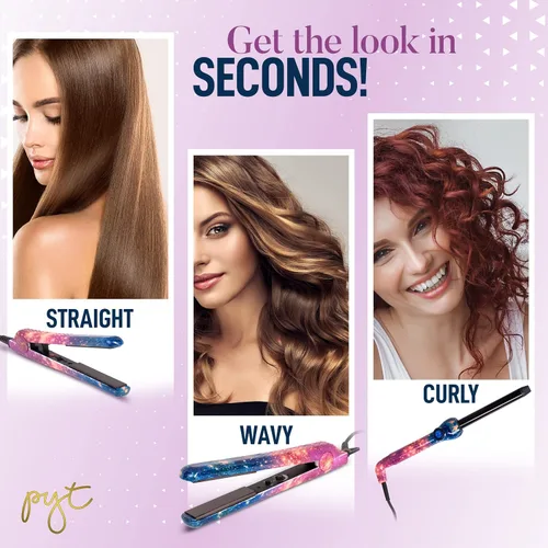 Miniatura 5 de PYT Lola Tool Kit 1.25 Plancha Plana 1 Varita Curling 0.748 in 1 Mini Plancha De Pelo