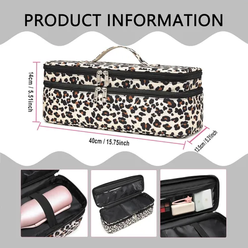 Miniatura 4 de Funda de transporte de doble capa para secador de pelo Revlon de un solo paso, bolsa de viaje para voluminizador/moldeador de cabello, caja