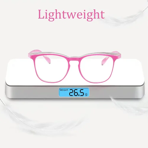 Miniatura 5 de Gafas de seguridad para hombres y mujeres, gafas de seguridad antivaho cómodas, bloqueo de luz azul, protección UV, enfermeras adultas Cuadrado rosa