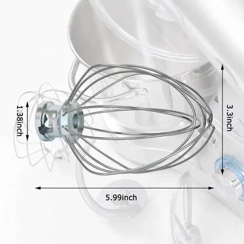 Miniatura 4 de 63227 Para Hamilton Beach Wire Whisk Eclectrics para pieza de repuesto de mezclador de soporte totalmente metálico