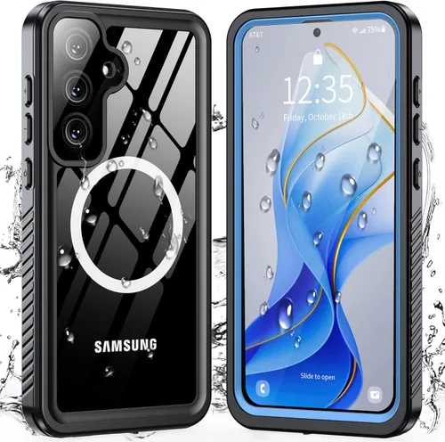 Miniatura 8 de ANTSHARE Funda magnética para Samsung Galaxy S25 FE, impermeable, con protector de pantalla integrado y protección de cámara