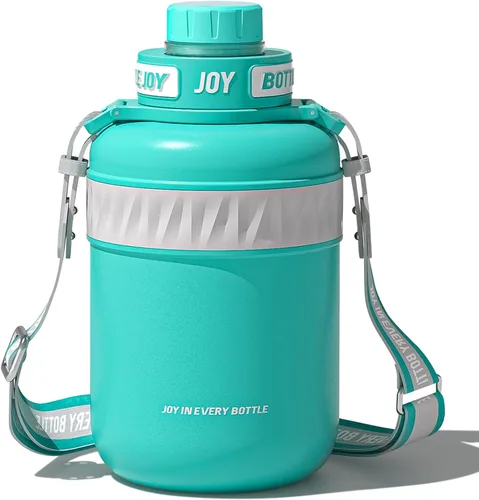 Miniatura 13 de Bottle Joy Botella de agua de acero inoxidable: tapa a prueba de fugas, sorbo perfecto, doble aislamiento, ecológica, apta para lavavajillas