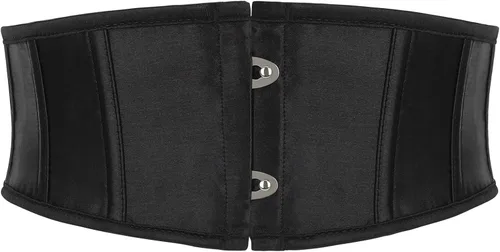 Miniatura 8 de SUOSDEY Cinturón de corsé jacquard para niños, con huesos suaves, para niñas, adolescentes, pirata, Halloween, renacentista, con cordones, cinturón