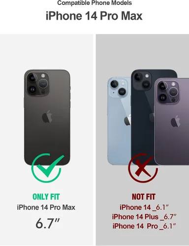 Miniatura 2 de Poetic Neon - Funda para iPhone 14 Pro Max, resistente de doble capa, delgada, a prueba de golpes, compatible con carga inalámbrica, antideslizante