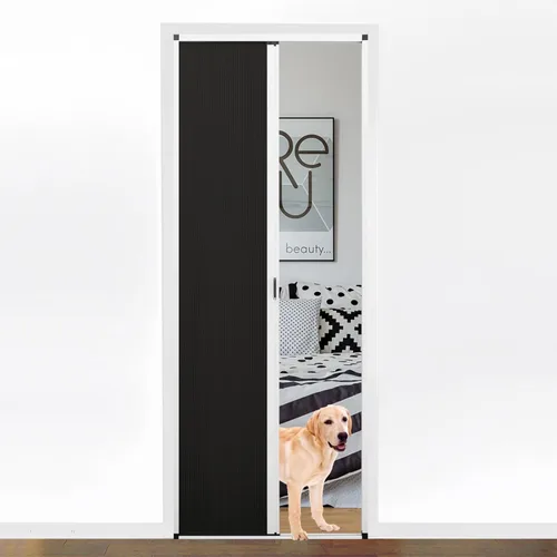Miniatura 11 de MaKefeile Puerta celular plegable de acordeón sin perforaciones para puertas celulares, puertas correderas para dormitorios, pasillos, divisores