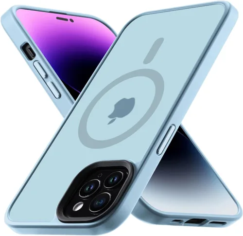 Miniatura 7 de Yriklso Funda para iPhone 12 Pro Max, a prueba de golpes, iPhone 12 Pro Max, protección contra caídas de grado militar, funda protectora rígida Azul