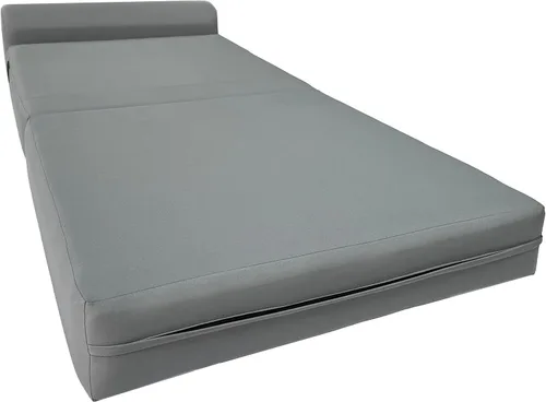 Miniatura 3 de D&D Futon Furniture. Cama plegable de espuma para silla, sofá estudio, colchón plegado para invitados, 70 x 36 x 6, gris