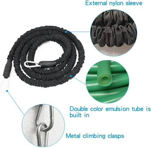 Miniatura 4 de Cuerda de entrenamiento de resistencia, fuerza explosiva, rebote, entrenamiento físico, cuerda de resistencia para mejorar la velocidad, resistencia