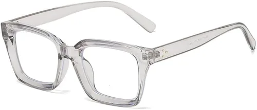 Miniatura 10 de yuandong Mobro - Lentes retro con bloqueo de luz azul para hombres y mujeres, montura cuadrada gruesa, lentes transparentes sin receta