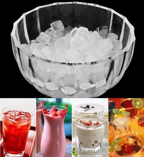 Miniatura 7 de Pequeña forma cuadrada flexible congelada 160 bandejas Mini cubitos de hielo moldes de silicona sin tapas (transparente)
