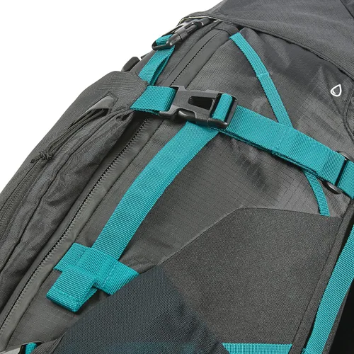 Miniatura 7 de High Sierra Pathway 2.0 Mochila con funda de almacenamiento de hidratación, para senderismo, ciclismo, camping, viajes, color negro, 75 L