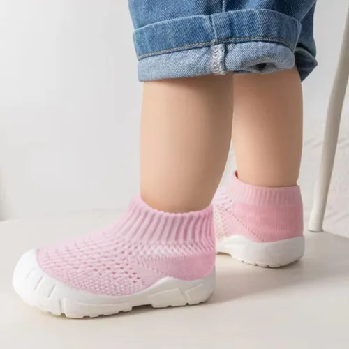 Miniatura 5 de DEBAIJIA Zapatos para niños pequeños de 1 a 5 años, entrenadores para primeros pasos para bebés, niños y niñas, suaves y lindos, Wzx01-Amarillo