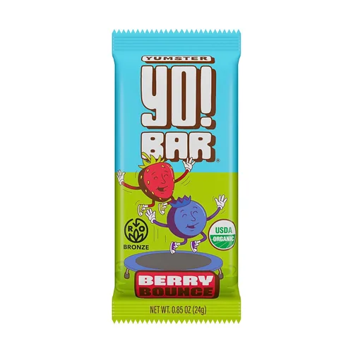 Bearded Brothers Yumster Yo! Bar - Barras veganas para niños con proteína a base de plantas, orgánicas, libres de soja, lácteos y gluten, sin OGM -
