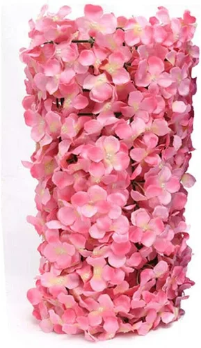 Miniatura 6 de TFCFL Paneles de pared de flores, 10 piezas de 16 x 24 pulgadas, telón de fondo artificial de rosa rosa, panel de pared floral rectangular