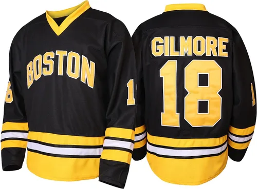 Happy Gilmore 18 Boston Adam Sandler 1996 película de hockey sobre hielo Jersey para hombre S-XXXL cosido