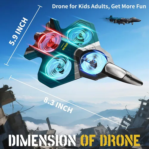 Miniatura 7 de Aviones RC para niños y adultos, control remoto de espuma, aviones, helicópteros, drones, juguetes para niños y adultos de 8 a 12 y 16 años, avión