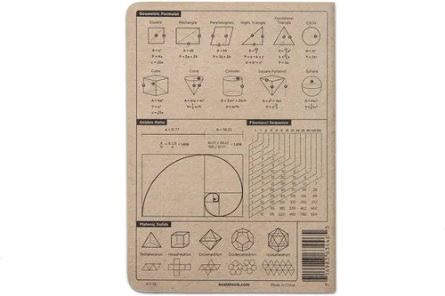 Miniatura 20 de KOALA TOOLS Mini cuaderno de papel cuadriculado 5" x 7", 60 pp. - Juego de cuadernos de campo cuadriculado, cuadrícula y gráficos - Para uso