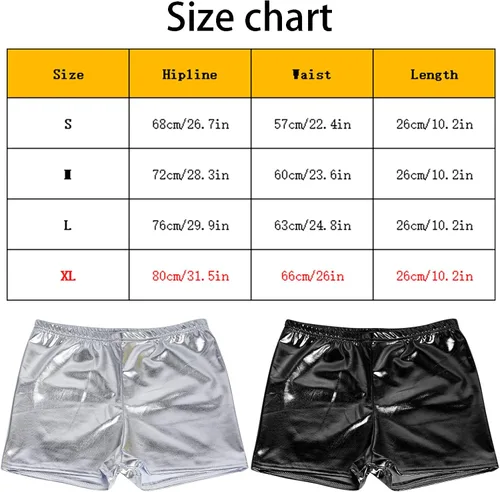 Miniatura 2 de Tongcloud 2 piezas de pantalones cortos metálicos para mujer pantalones cortos de baile para mujer pantalones cortos metálicos brillantes