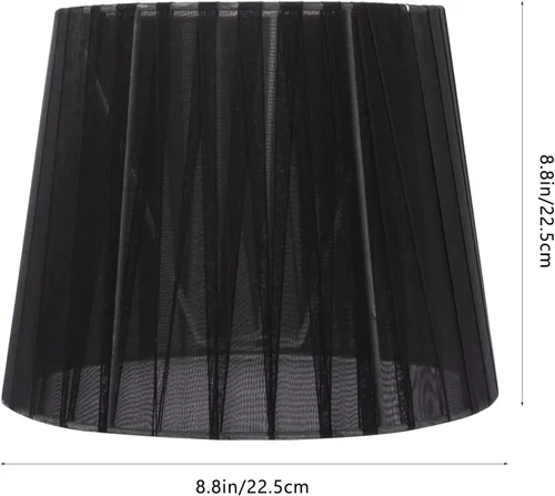 Miniatura 3 de OSALADI Pantalla de lámpara de tela simple con clip para lámpara de mesa y luz de pie