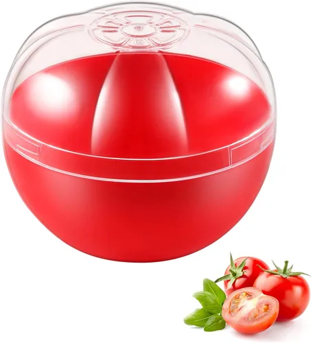 Contenedores para almacenamiento de tomate, organizador reutilizable para refrigerador, organizador individual para mantener lima y tomate frescos