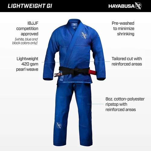 Miniatura 7 de Hayabusa Gi ligero para Jiu Jitsu