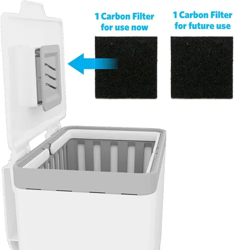 Miniatura 2 de GLAD Contenedor de abono para cocina, 1.5 galones, recipiente de plástico con cesta interior extraíble, soporte de almacenamiento de bolsas