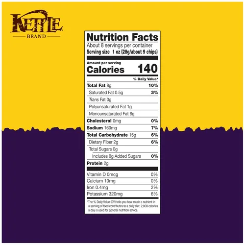Miniatura 2 de Kettle Brand Patatas fritas, corte Krinkle, aceite de trufa y sal marina, 7.5 onzas