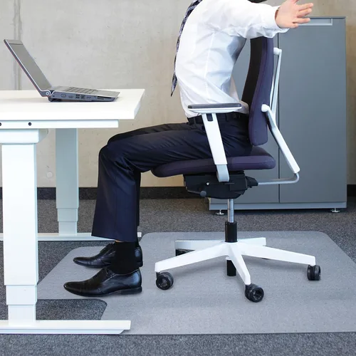 Miniatura 2 de AiBOB Tapete para silla para suelos de alfombra de pelo bajo, plano sin rizar, 36 x 48 pulgadas, tapetes alfombrados de oficina para sillas